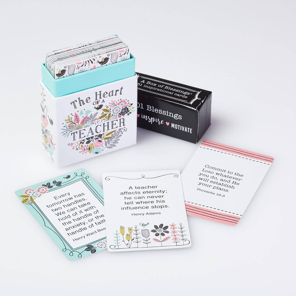 Christian Art Gifts - Box of Blessings Heart of a Teacher