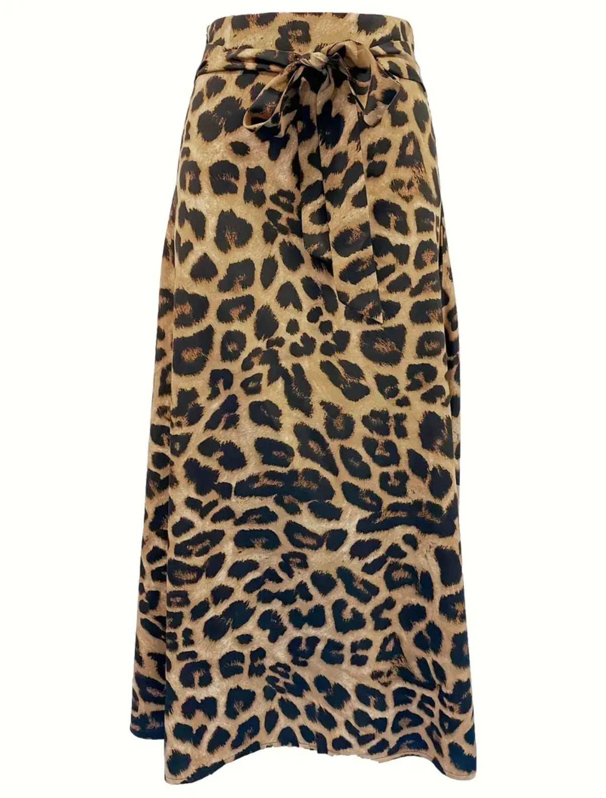 High waisted Leopard skirt