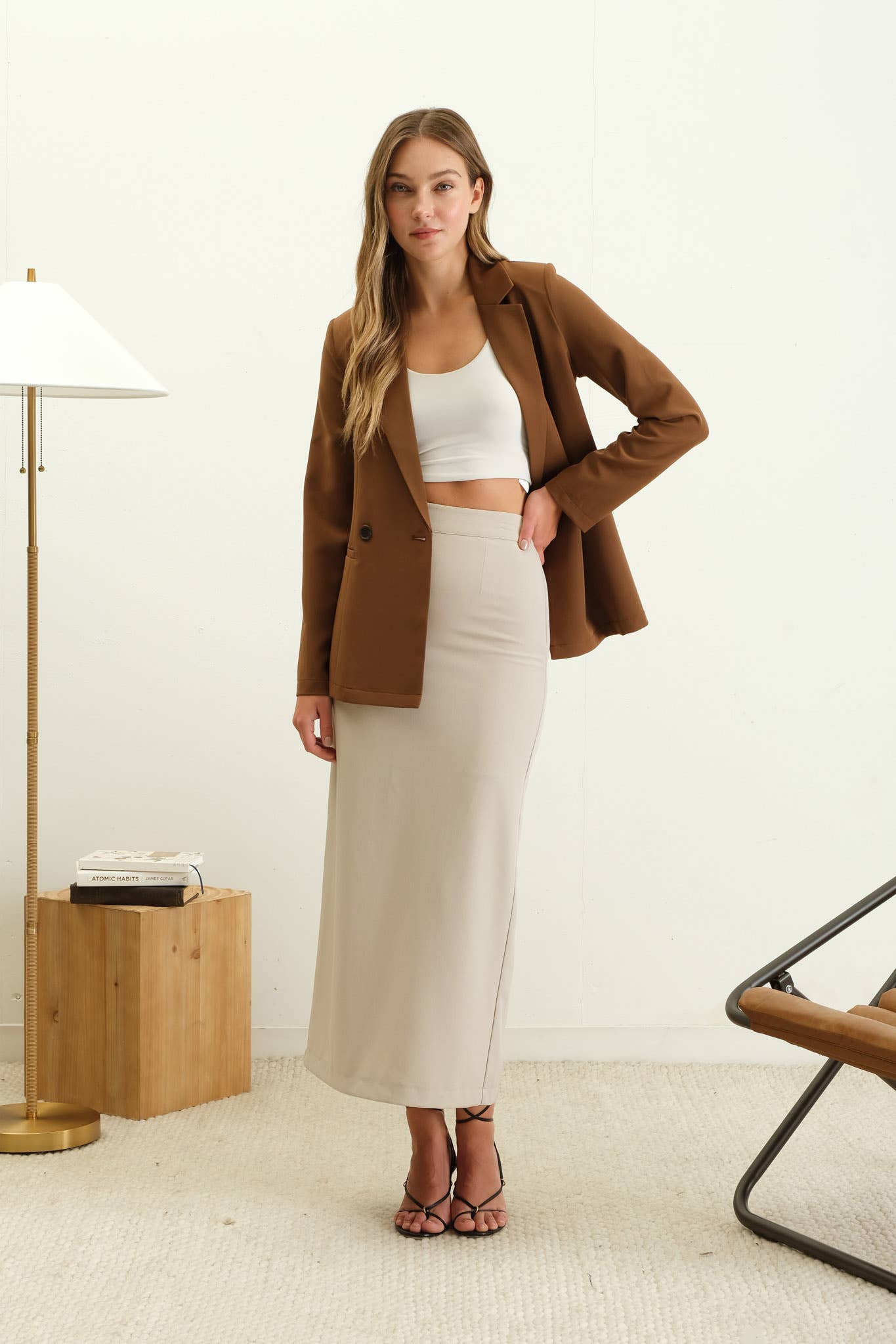 Fall Basics- Brown Sugar Blazer