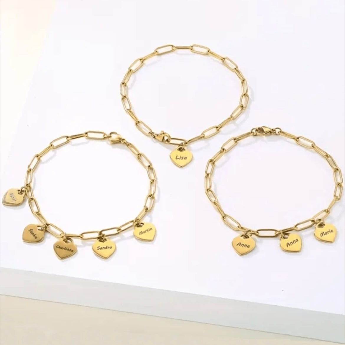 Custom Love You Charm Bracelet