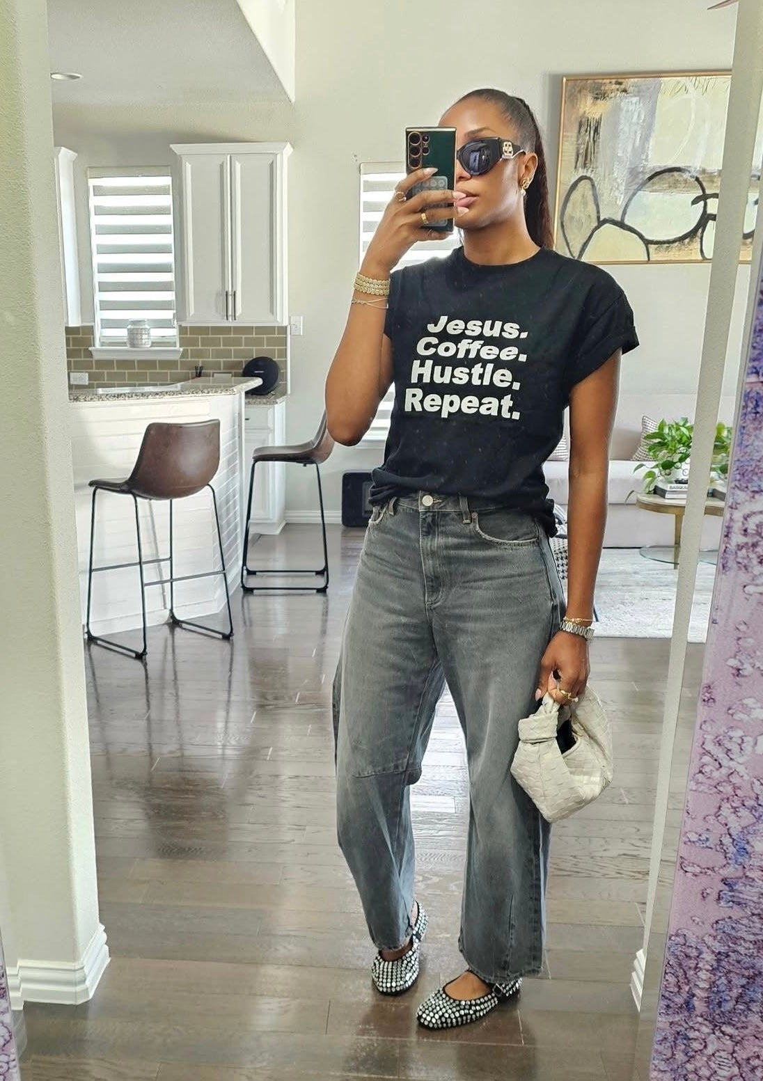 Jesus, Coffee, & Hustle Tee