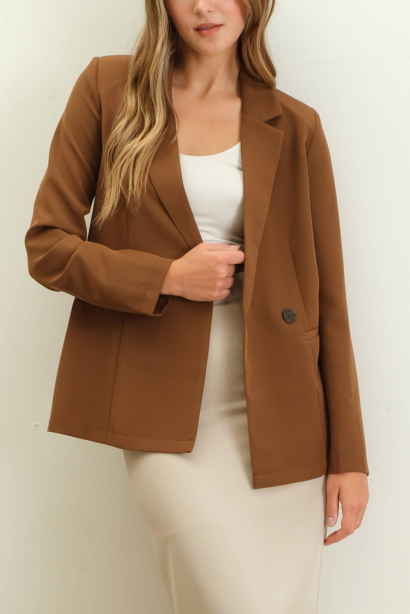 Fall Basics- Brown Sugar Blazer
