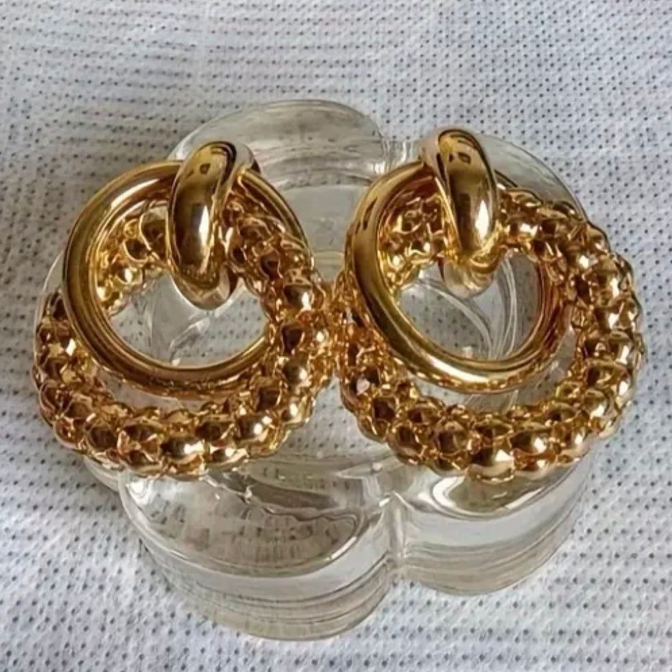 Golden girl rope earrings