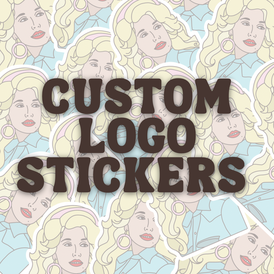 Studio Peach Goods - Custom Brand Logo Stickers (2.5 Inches)