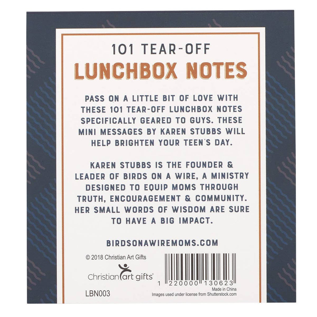 Christian Art Gifts - 101 Lunchbox Notes for Guys