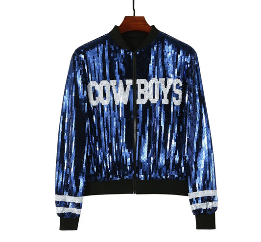 Cowboys Sequin bomber jacket