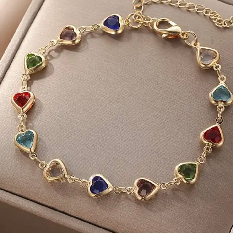 Heart jewel bracelet