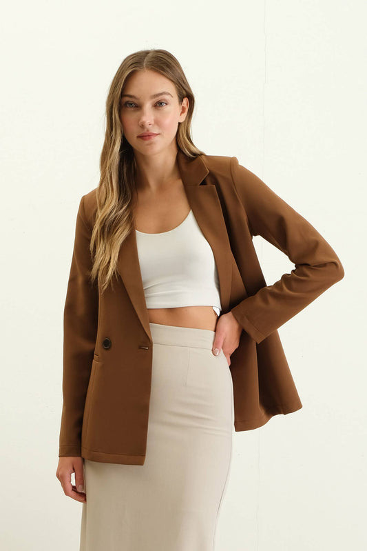 Fall Basics- Brown Sugar Blazer