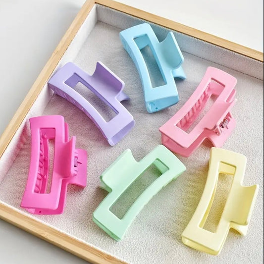 Square summer hair clips