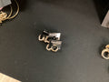 Hammered Huggie hoops