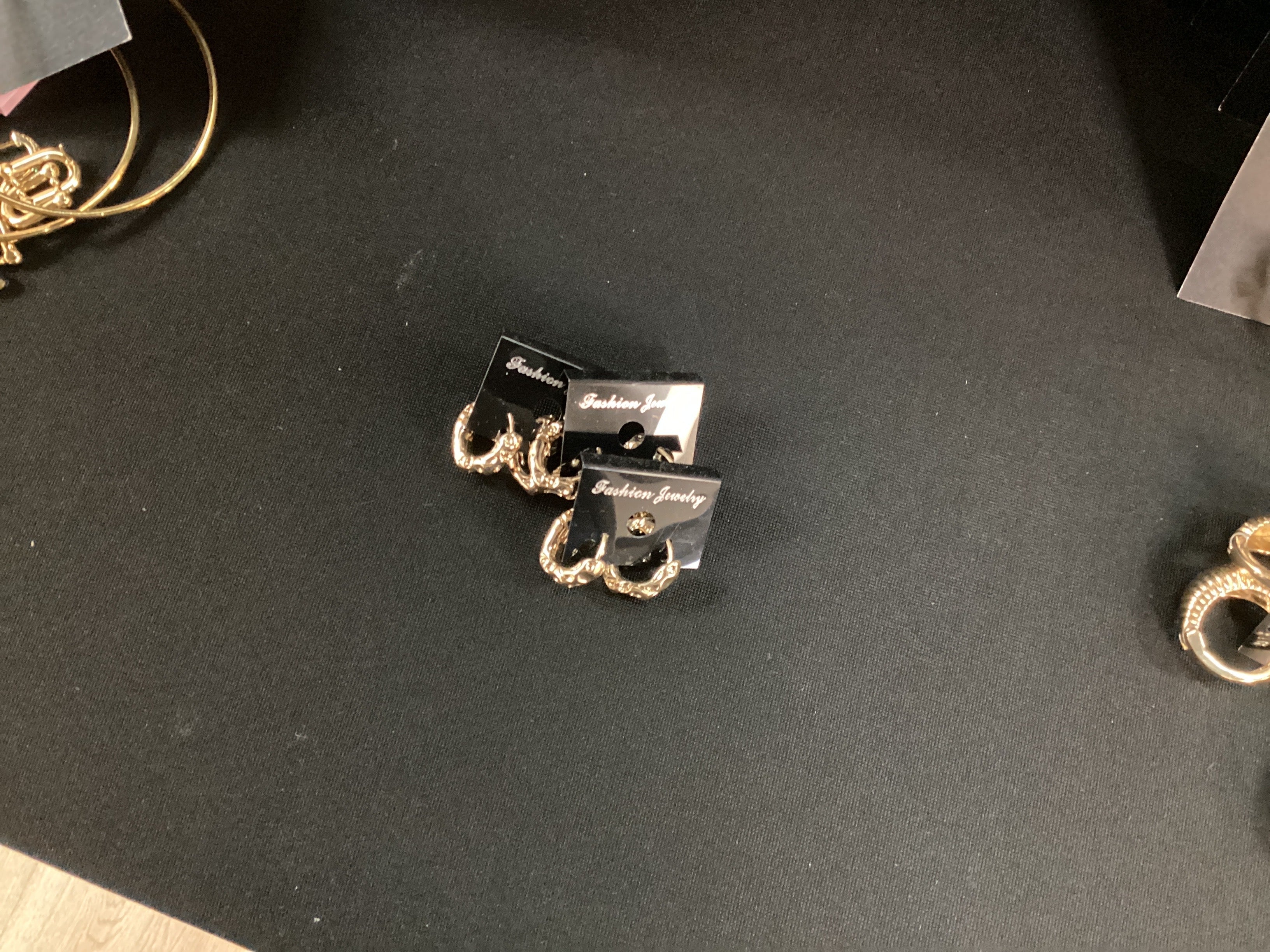 Hammered Huggie hoops