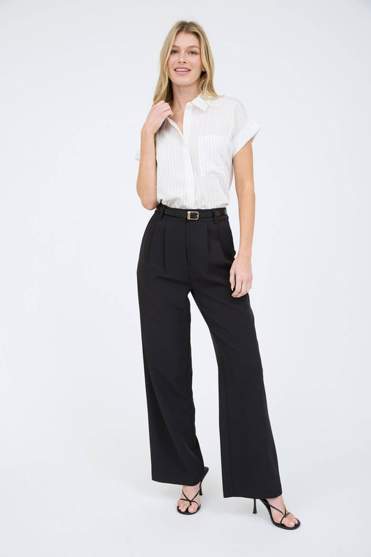 Fall Basics - Pinstripe Collar Shirt