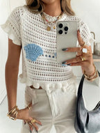 Seashell crochet top