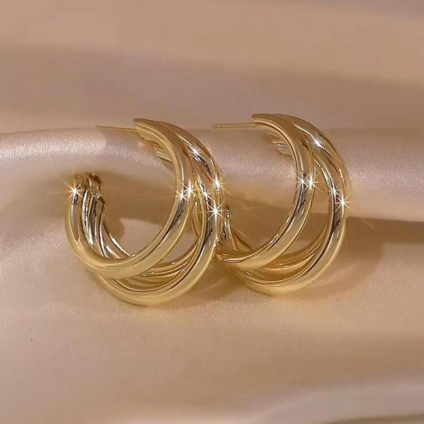 Triple Small Hoops