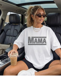 Checkered Mama Tee