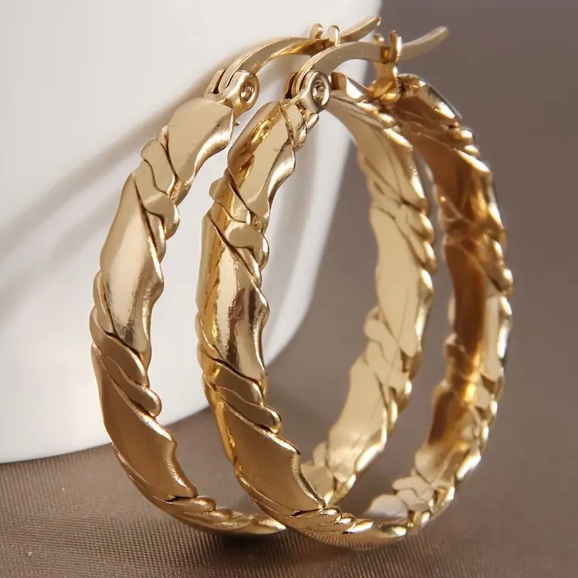 Midi Golden Hoops