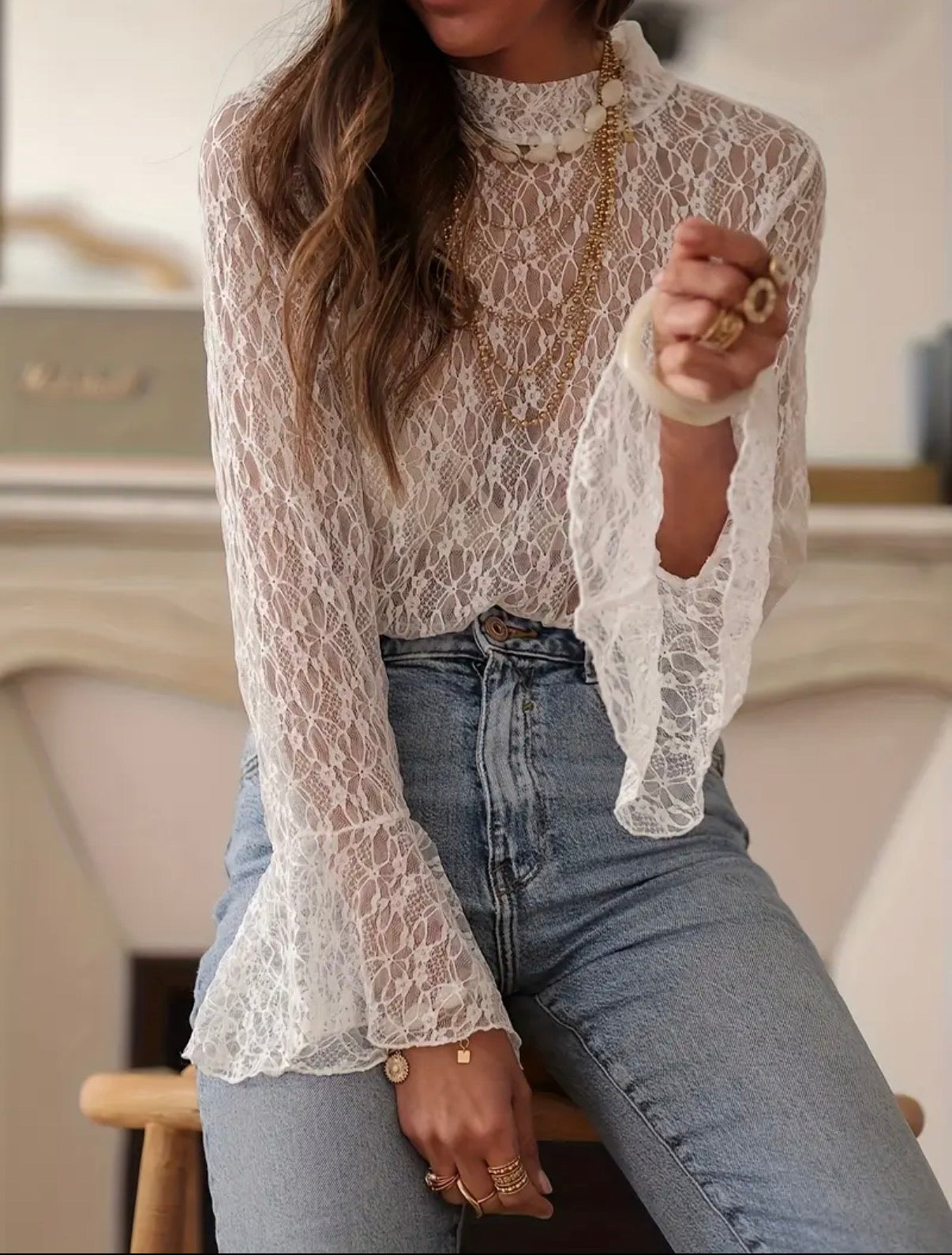 Laced Bell top