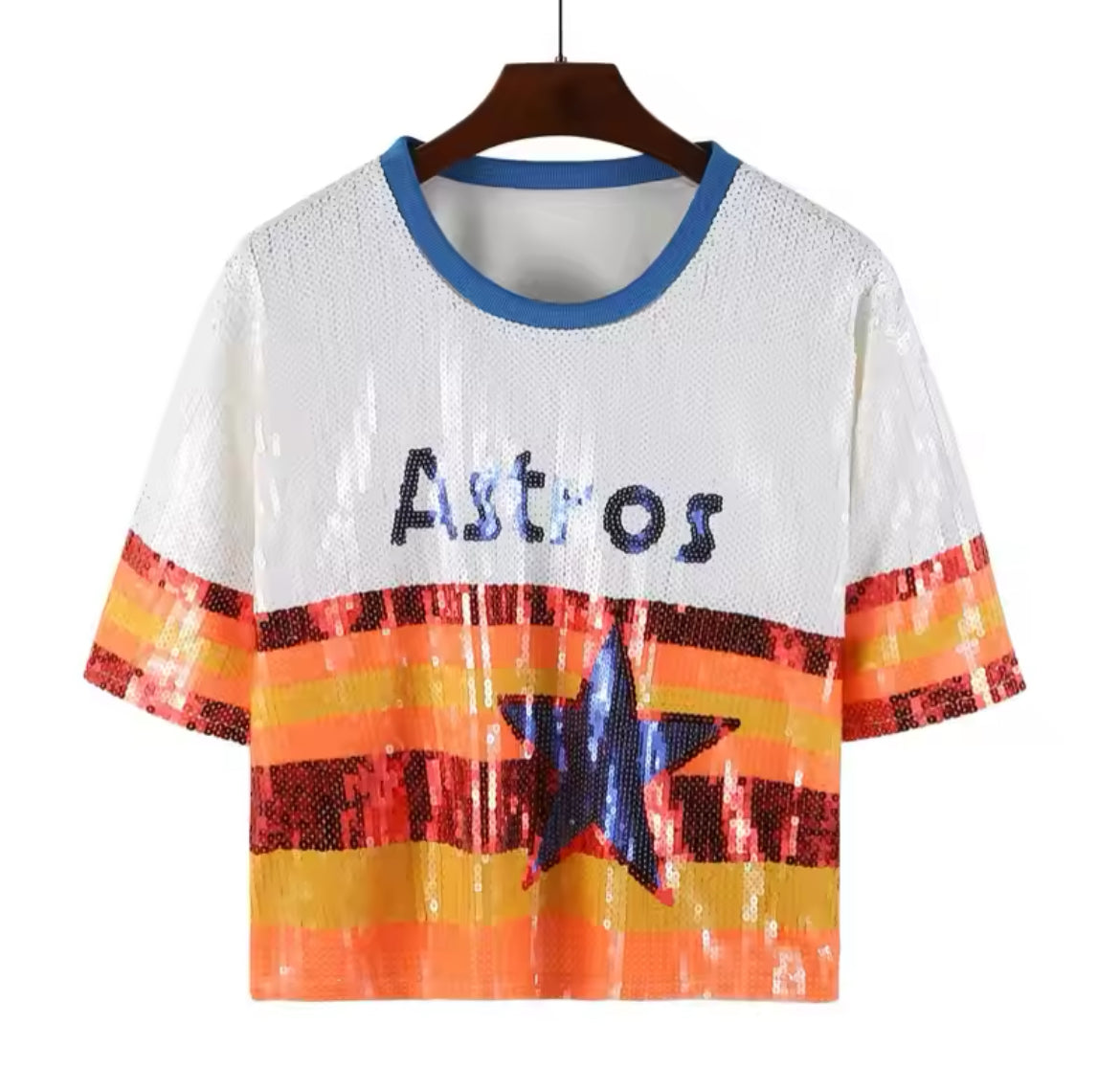 Astros sequin top