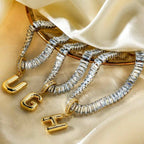 Crystal Inital Neckace