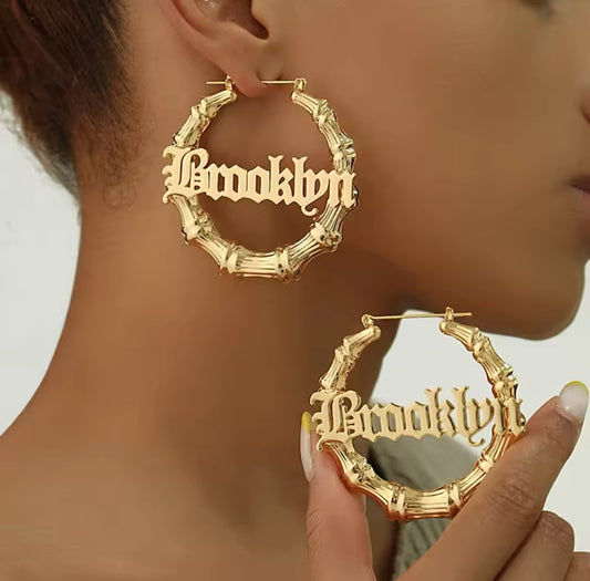 Bamboo Name Hoops