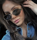 Oval Metal Sunglasses