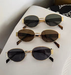 Oval Metal Sunglasses