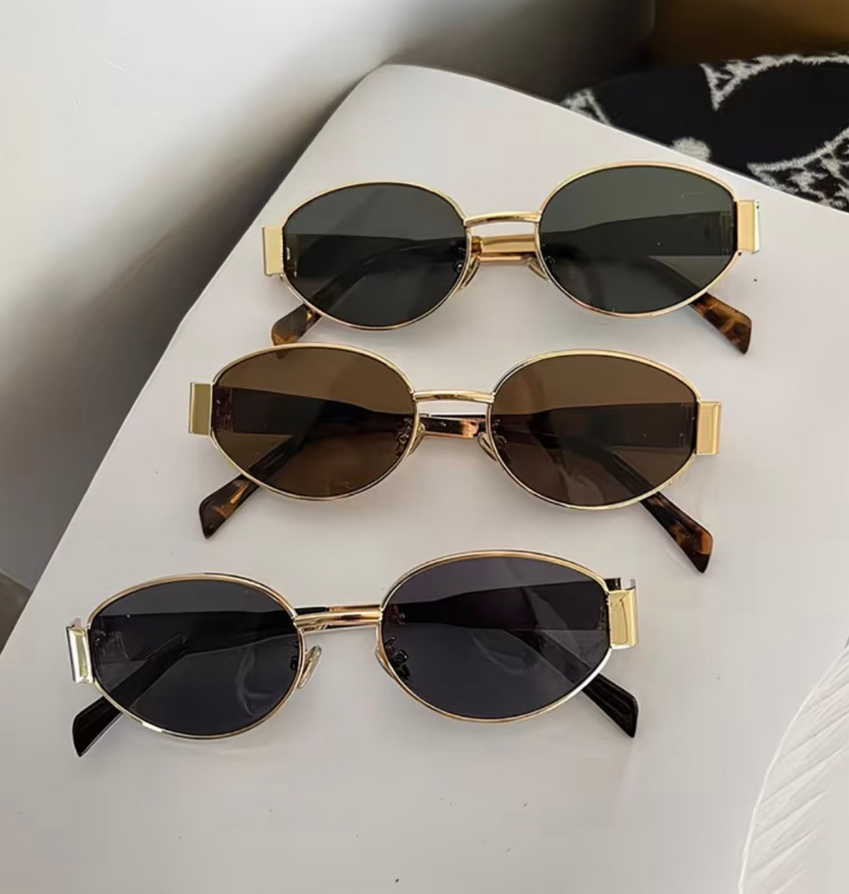 Oval Metal Sunglasses