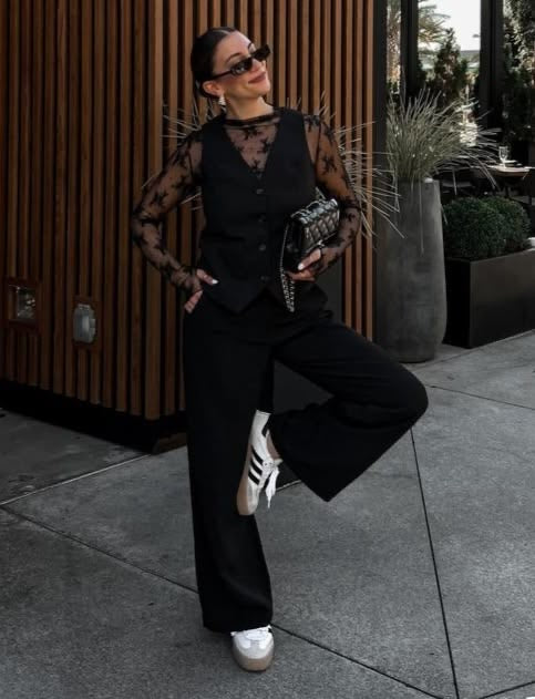 Lace See Through Layering Top