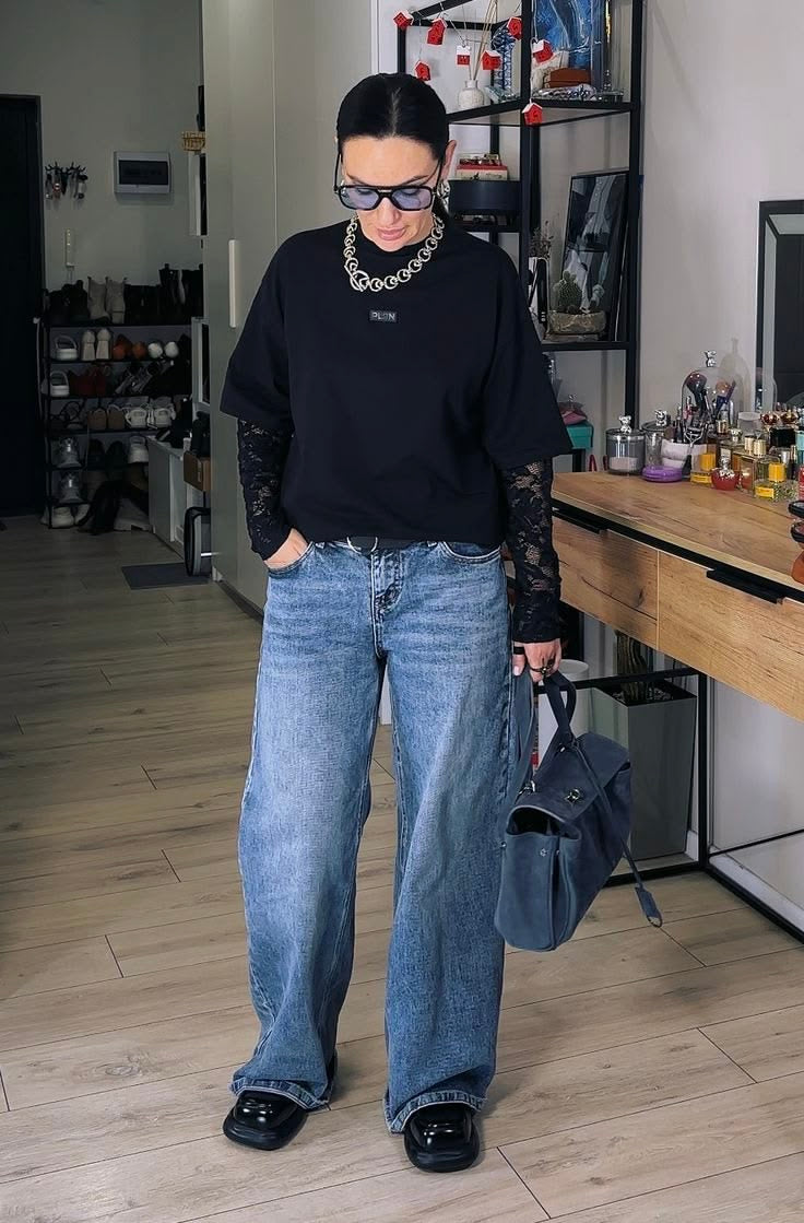 Lace See Through Layering Top