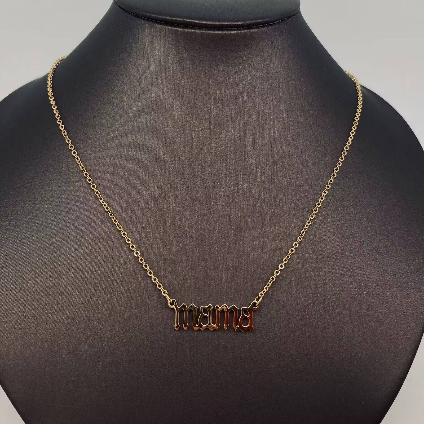 Old English Mama Necklace