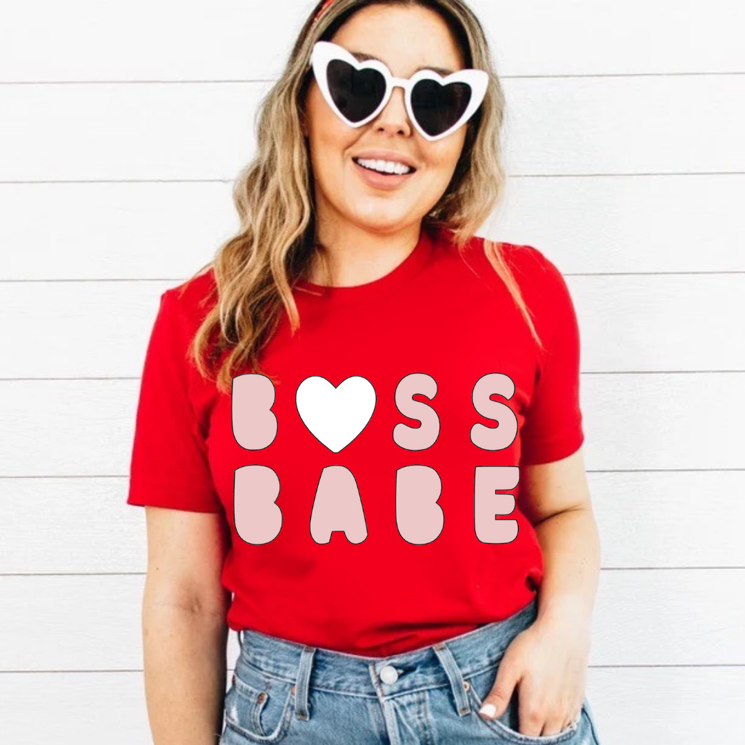 Boss Babe Heart Tee