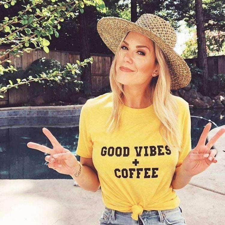 Good Vibes + Coffee Tee